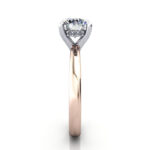 Round Brilliant Diamond Ring Rose Gold RS51 SV Round Brilliant Diamond Ring Rose Gold RS51 SV