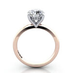 Round Brilliant Diamond Ring Rose Gold RS51 TF Round Brilliant Diamond Ring Rose Gold RS51 TF