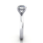 Round Brilliant Diamond Ring White Gold RS51 SV