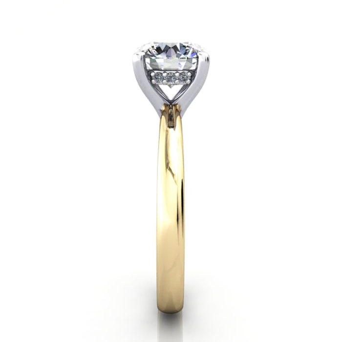 Round Brilliant Diamond Ring Yellow Gold RS51 SV Round Brilliant Diamond Ring Yellow Gold RS51 SV