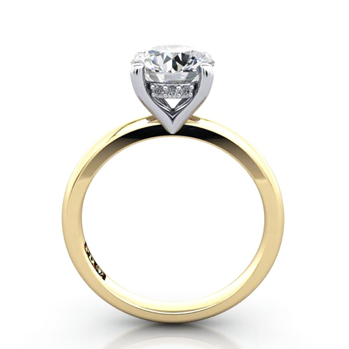 Round Brilliant Diamond Ring Yellow Gold RS51 TF Round Brilliant Diamond Ring Yellow Gold RS51 TF