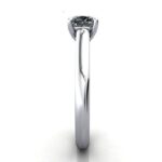 Solitaire Diamond Ring RS35 White Gold Cushion SV