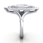 Marquise Cut Vintage Diamond Ring Platinum RV5 SV