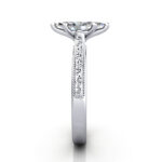Marquise Cut Vintage Diamond Ring White Gold RV2 SV