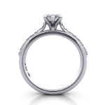 Marquise Cut Vintage Diamond Ring White Gold RV2 TF