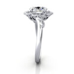 Oval Cut Vintage Diamond Ring Platinum RV6 SV