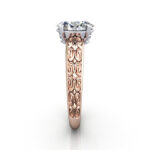 Oval Cut Vintage Diamond Ring Rose Gold RV1 SV Oval Cut Vintage Diamond Ring Rose Gold RV1 SV