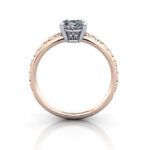 Oval Cut Vintage Diamond Ring Rose Gold RV1 TF Oval Cut Vintage Diamond Ring Rose Gold RV1 TF