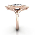 Oval Cut Vintage Diamond Ring Rose Gold RV5 SV