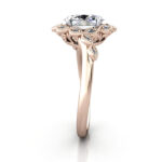 Oval Cut Vintage Diamond Ring Rose Gold RV6 SV Oval Cut Vintage Diamond Ring Rose Gold RV6 SV