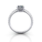 Oval Cut Vintage Diamond Ring White Gold RV1 Oval Cut Vintage Diamond Ring White Gold RV1