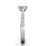 Oval Cut Vintage Diamond Ring White Gold RV2 SV Oval Cut Vintage Diamond Ring White Gold RV2 SV