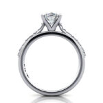 Oval Cut Vintage Diamond Ring White Gold RV2 TF Oval Cut Vintage Diamond Ring White Gold RV2 TF