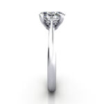 Oval Cut Vintage Diamond Ring White Gold RV3 SV