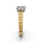 Oval Cut Vintage Diamond Ring Yellow Gold RV1 SV Oval Cut Vintage Diamond Ring Yellow Gold RV1 SV