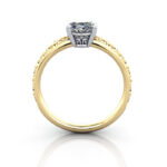 Oval Cut Vintage Diamond Ring Yellow Gold RV1 TF Oval Cut Vintage Diamond Ring Yellow Gold RV1 TF