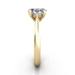 Oval Cut Vintage Diamond Ring Yellow Gold RV3 SV Oval Cut Vintage Diamond Ring Yellow Gold RV3 SV