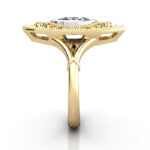 Oval Cut Vintage Diamond Ring Yellow Gold RV5 SV Oval Cut Vintage Diamond Ring Yellow Gold RV5 SV