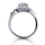 Princess Cut Vintage Diamond Ring Platinum RV6 TF Princess Cut Vintage Diamond Ring Platinum RV6 TF