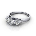 Round Brilliant Vintage Diamond Ring Platinum RV4 LF Round Brilliant Vintage Diamond Ring Platinum RV4 LF