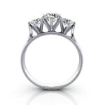 Round Brilliant Vintage Diamond Ring Platinum RV4 TF Round Brilliant Vintage Diamond Ring Platinum RV4 TF