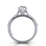 Round Brilliant Vintage Diamond Ring White Gold RV2 TF Round Brilliant Vintage Diamond Ring White Gold RV2 TF