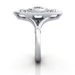 Round Brilliant Vintage Diamond Ring White Gold RV5 SV Round Brilliant Vintage Diamond Ring White Gold RV5 SV