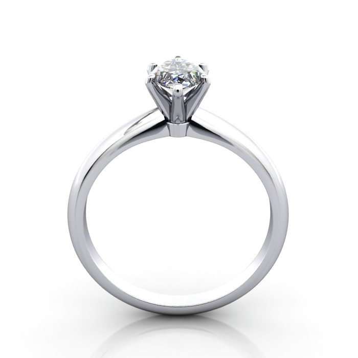 Marquise Cut Solitaire Diamond Ring White Gold RS2 TF Marquise Cut Solitaire Diamond Ring White Gold RS2 TF