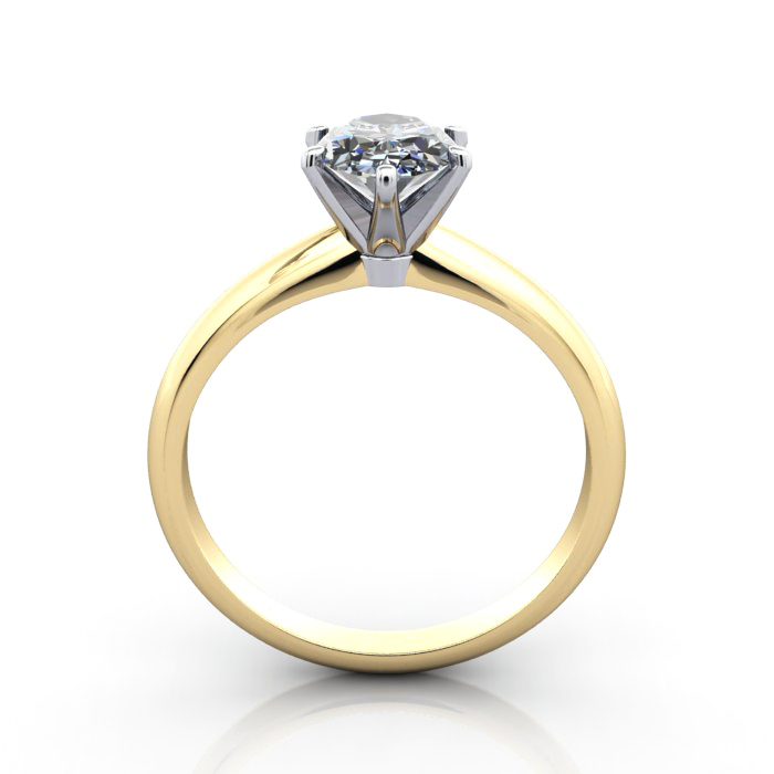 Oval Cut Solitaire Diamond Ring Yellow Gold RS2 TF Oval Cut Solitaire Diamond Ring Yellow Gold RS2 TF