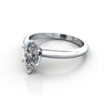 Pear Cut Solitaire Diamond Ring Platinum RS2 LF Pear Cut Solitaire Diamond Ring Platinum RS2 LF