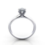 Pear Cut Solitaire Diamond Ring Platinum RS2 TF Pear Cut Solitaire Diamond Ring Platinum RS2 TF