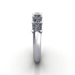 Princess Cut Anniversary Diamond Ring Platinum RA5 SV
