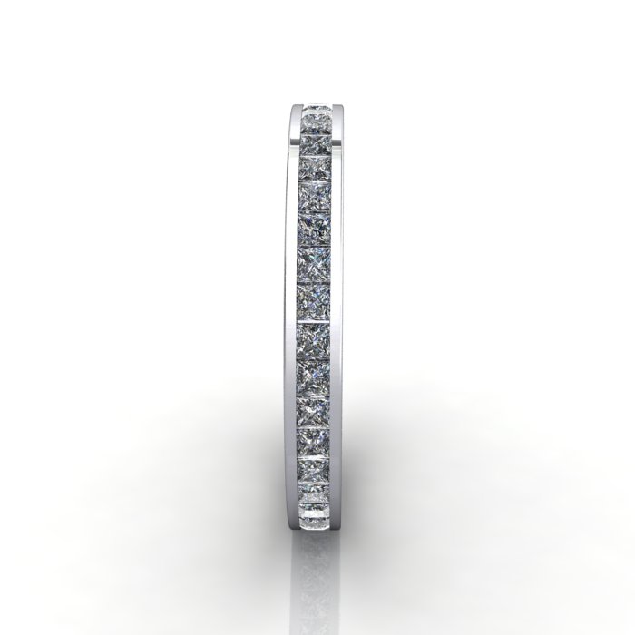 Princess Cut Eternity Diamond Ring Platinum RE4 SV