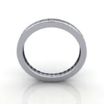 Princess Cut Eternity Diamond Ring Platinum RE4 TF