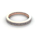 Princess Cut Eternity Diamond Ring Rose Gold RE4 LF Princess Cut Eternity Diamond Ring Rose Gold RE4 LF
