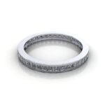 Princess Cut Eternity Diamond Ring White Gold RE4 LF Princess Cut Eternity Diamond Ring White Gold RE4 LF