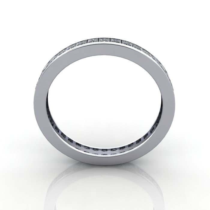 Princess Cut Eternity Diamond Ring White Gold RE4 TF Princess Cut Eternity Diamond Ring White Gold RE4 TF