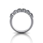 Round Brilliant Anniversary Diamond Ring White Gold RA2 TF