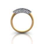 Round Brilliant Anniversary Diamond Ring Yellow Gold RA1 TF