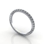 Round Brilliant Eternity Diamond Ring Platinum 0.50ct RE1 3D Round Brilliant Eternity Diamond Ring Platinum 0.50ct RE1 3D