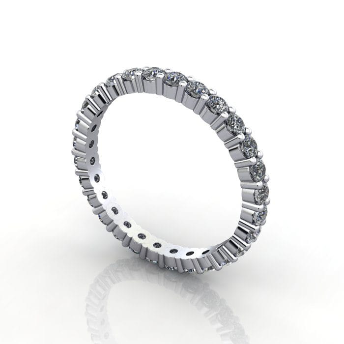 Round Brilliant Eternity Diamond Ring Platinum 1.00ct RE1 3D Round Brilliant Eternity Diamond Ring Platinum 1.00ct RE1 3D