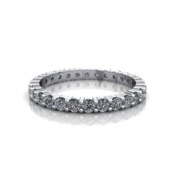 Round Brilliant Eternity Diamond Ring Platinum 1.00ct RE1 LF Round Brilliant Eternity Diamond Ring Platinum 1.00ct RE1 LF