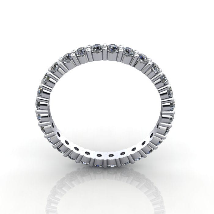 Round Brilliant Eternity Diamond Ring Platinum 1.00ct RE1 TF Round Brilliant Eternity Diamond Ring Platinum 1.00ct RE1 TF
