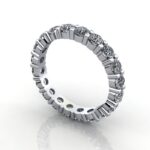Round Brilliant Eternity Diamond Ring Platinum 2.00ct RE1 3D Round Brilliant Eternity Diamond Ring Platinum 2.00ct RE1 3D