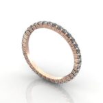 Round Brilliant Eternity Diamond Ring Rose Gold 0.50ct RE1 3D Round Brilliant Eternity Diamond Ring Rose Gold 0.50ct RE1 3D