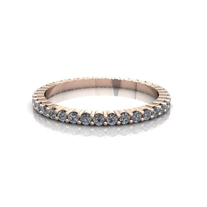 Round Brilliant Eternity Diamond Ring Rose Gold 0.50ct RE1 LF Round Brilliant Eternity Diamond Ring Rose Gold 0.50ct RE1 LF
