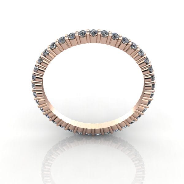 Round Brilliant Eternity Diamond Ring Rose Gold 0.50ct RE1 TF Round Brilliant Eternity Diamond Ring Rose Gold 0.50ct RE1 TF