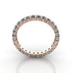 Round Brilliant Eternity Diamond Ring Rose Gold 1.00ct RE1 TF
