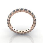 Round Brilliant Eternity Diamond Ring Rose Gold 1.50ct RE1 TF