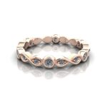 Round Brilliant Eternity Diamond Ring Rose Gold RE3 LF Round Brilliant Eternity Diamond Ring Rose Gold RE3 LF